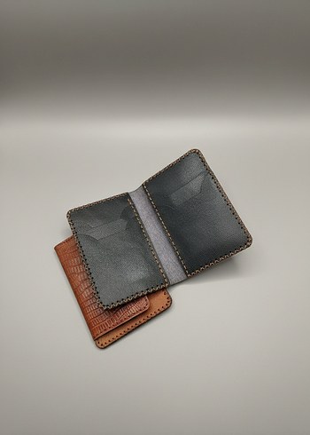 Deri kartlıklı cüzdan Gerçek deri - Görsel 2
