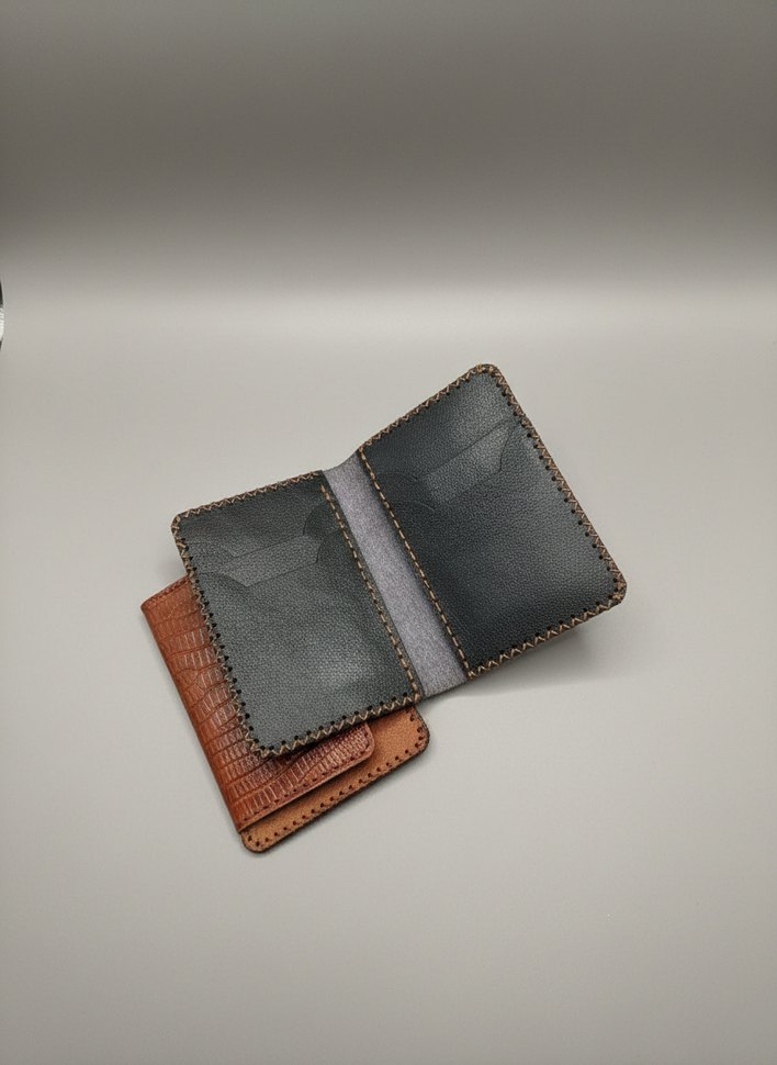 Deri kartlıklı cüzdan Gerçek deri - Görsel 2