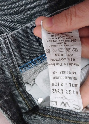 Gri Erkek Denim Regular Fit Jean - Görsel 3