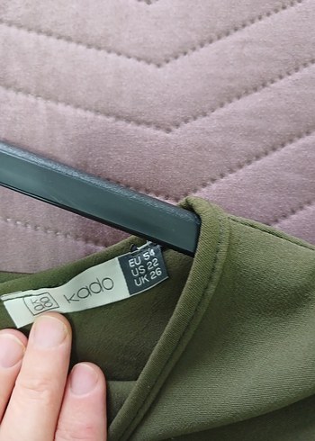 Drapeli Kadın Haki Tunik - Görsel 3