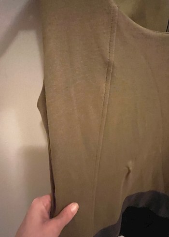 mango Kahverengi Koyu Yeşil Midi Kadın Elbise Kışlık - Görsel 7