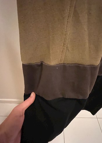 mango Kahverengi Koyu Yeşil Midi Kadın Elbise Kışlık - Görsel 8