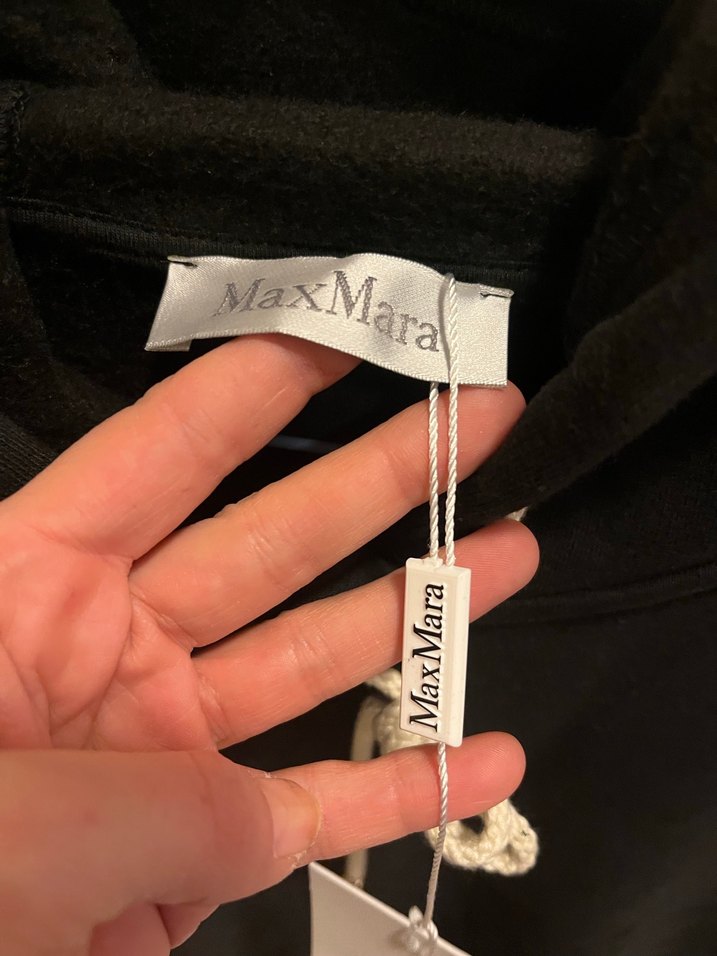 Kadın Siyah Uzun Kollu Sweatshirt Elbise MAx Mara - Görsel 5