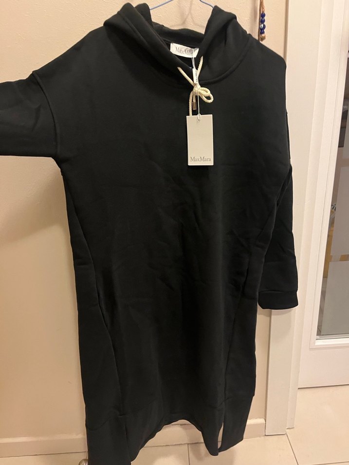 Kadın Siyah Uzun Kollu Sweatshirt Elbise MAx Mara - Görsel 2