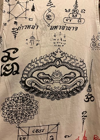 Baskılı, Askısız Bol Tişört Yoga Aum Garuda Baskılı - Görsel 6