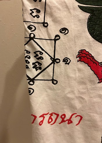 Baskılı, Askısız Bol Tişört Yoga Aum Garuda Baskılı - Görsel 3