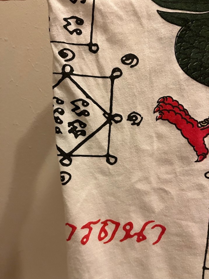 Baskılı, Askısız Bol Tişört Yoga Aum Garuda Baskılı - Görsel 3