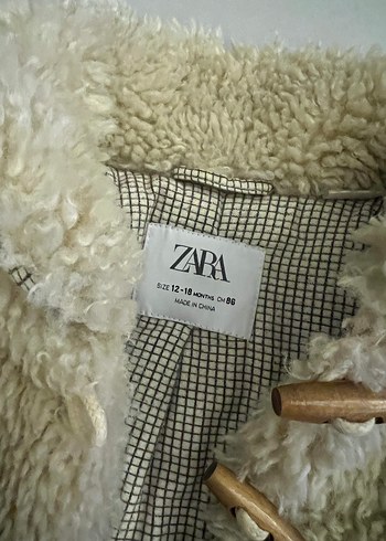 Kürklü Bej kız Çocuk Kaban - Görsel 3