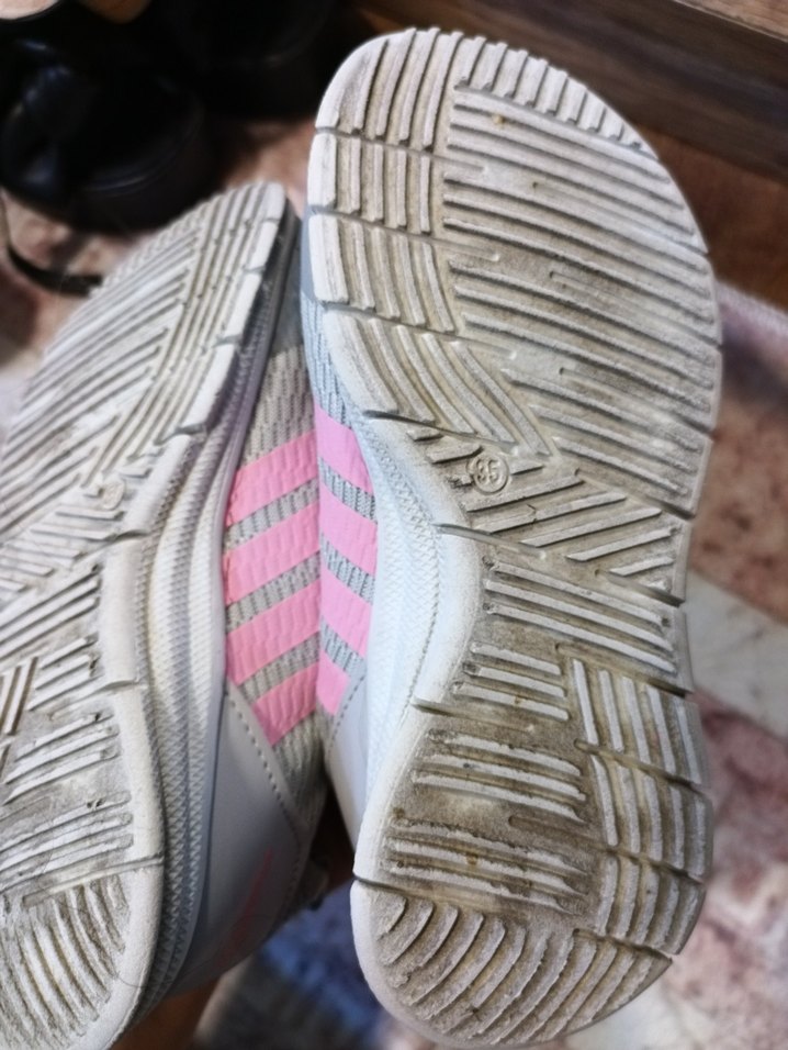 çocuk Gri-Pembe Spor Ayakkabı Bağcıklı - Görsel 3