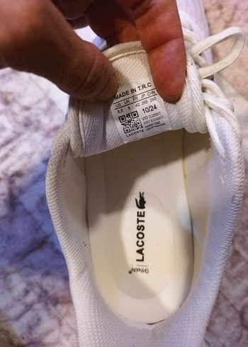 Lacoste 42 numara orjinal spor ayakkabı - Görsel 2