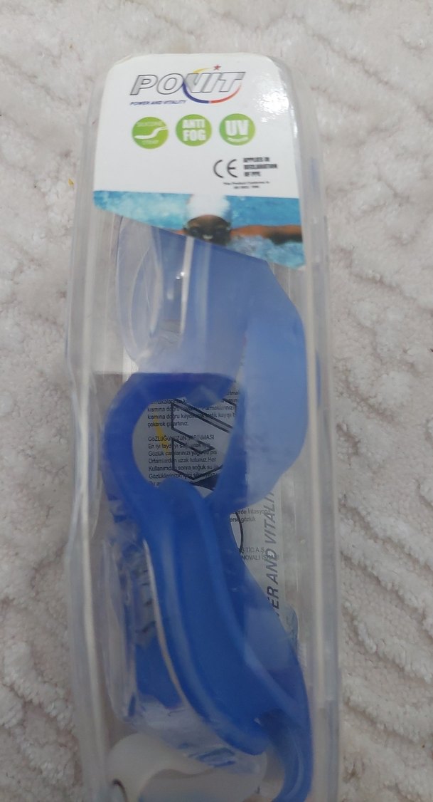 Mavi Lastikli Yüzücü Gözlüğü - Görsel 4