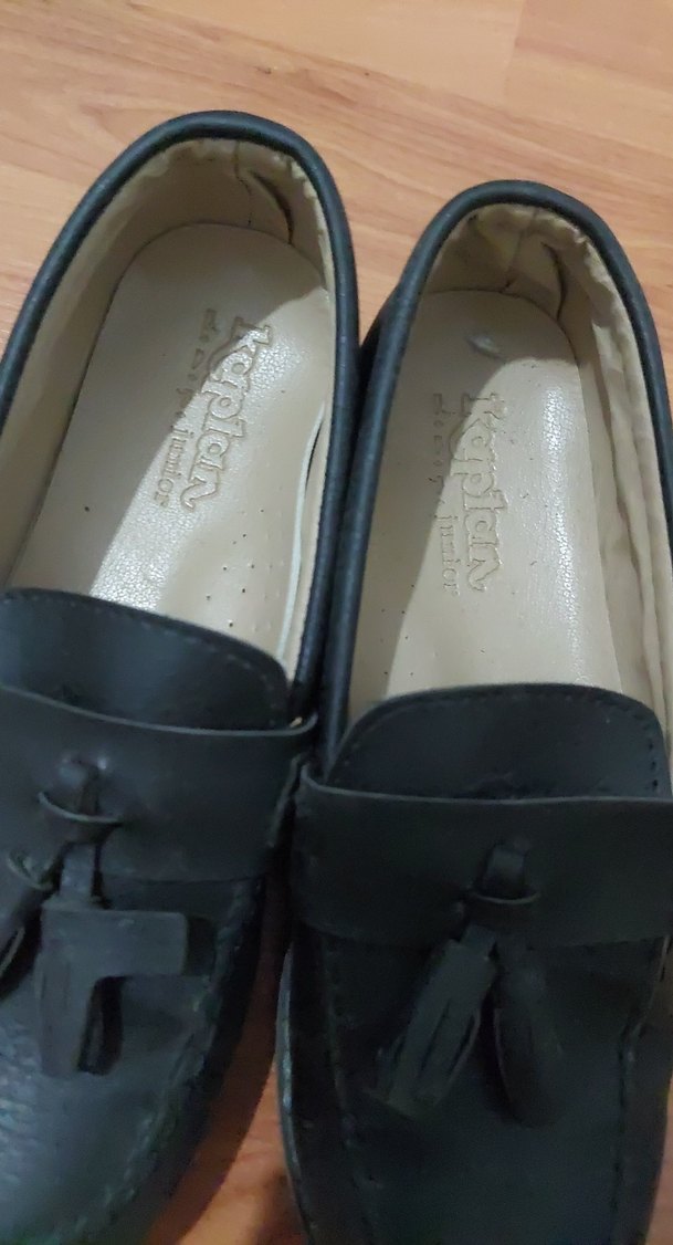 Klasik Siyah Deri Erkek Çocuk Loafer - Görsel 2