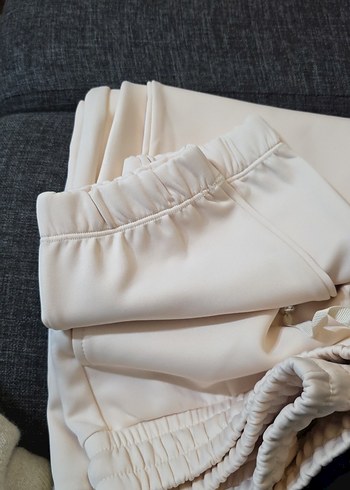 Kadın Beyaz Regular Fit Kumaş Pantolon - Görsel 2