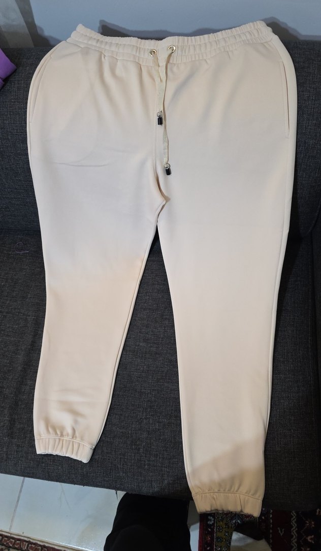 Kadın Beyaz Regular Fit Kumaş Pantolon - Görsel 3