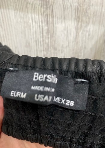 Siyah Deri Kadın Biker Mini Büstiyer - Görsel 4