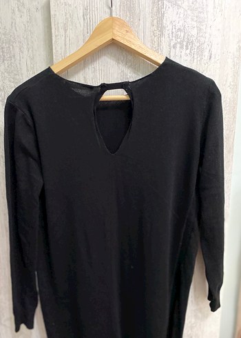 Kadın Siyah Uzun Kollu Triko Kazak - Görsel 3