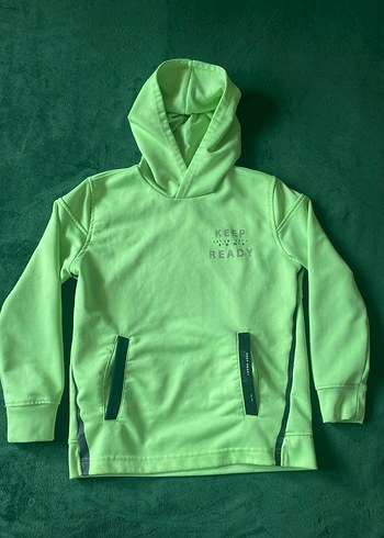 Yeşil Fermuarlı Sweatshirt - Görsel 2