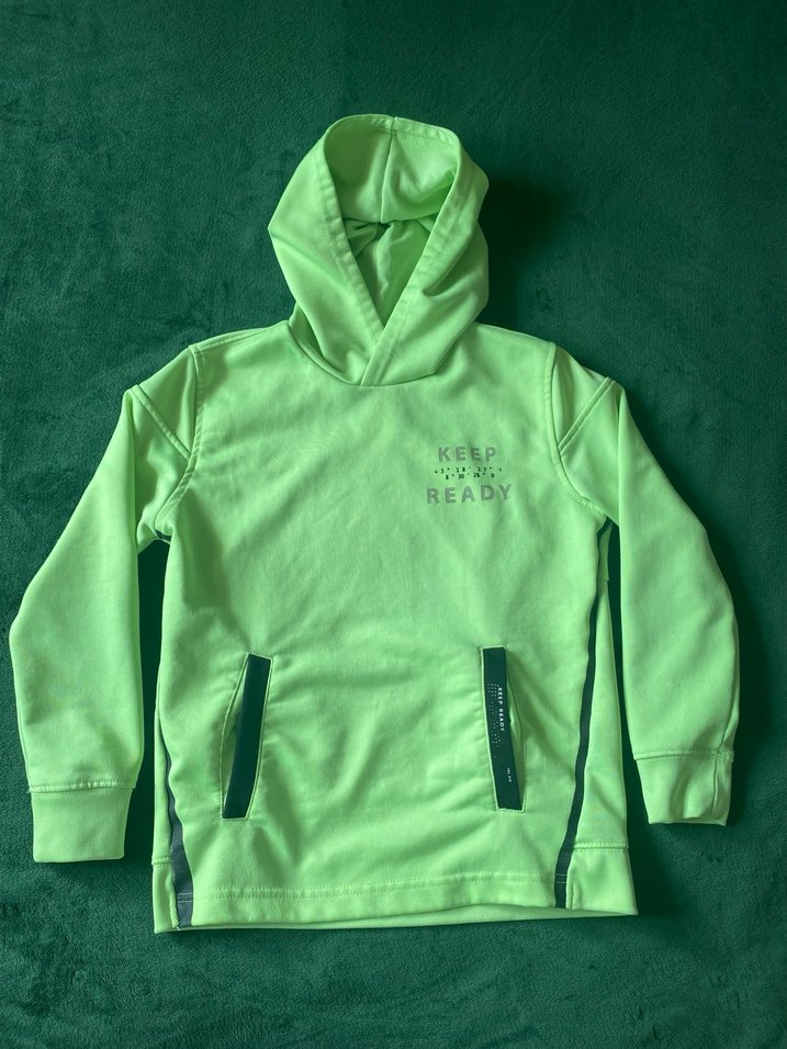 Yeşil Fermuarlı Sweatshirt - Görsel 2