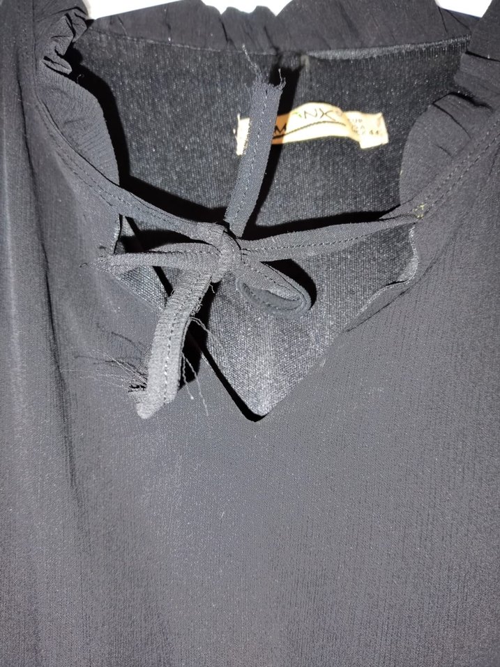 Uzun Siyah Gotik Kadın Elbise - Görsel 5