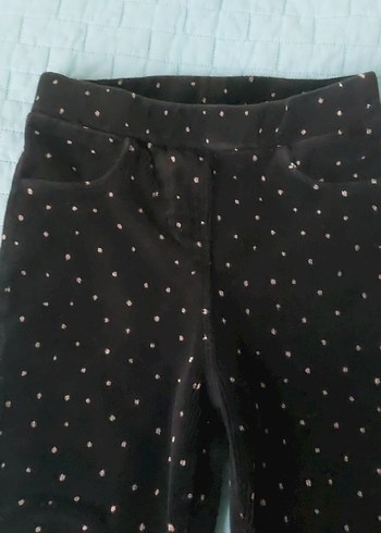 Siyah Kız kadife Tayt - Görsel 4