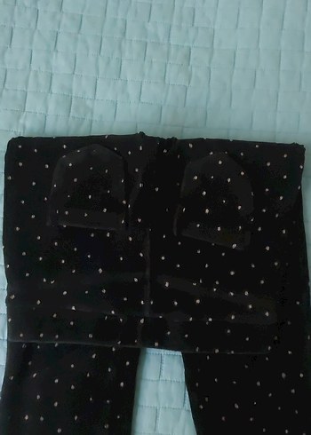 Siyah Kız kadife Tayt - Görsel 5