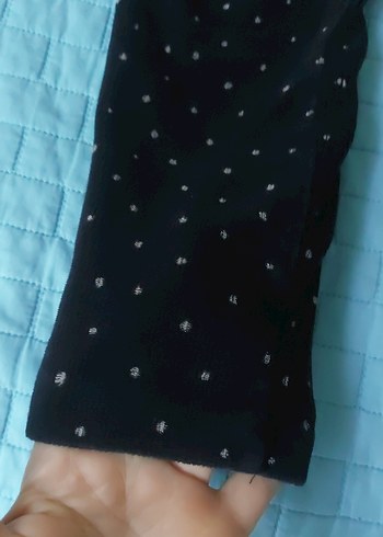 Siyah Kız kadife Tayt - Görsel 2