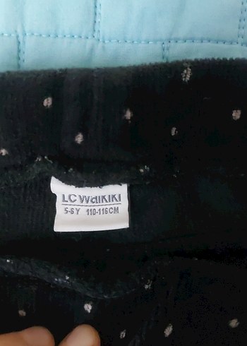 Siyah Kız kadife Tayt - Görsel 3