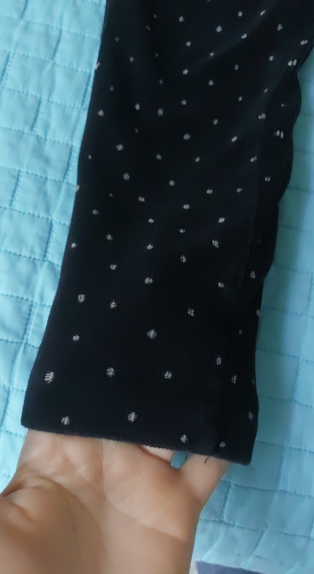 Siyah Kız kadife Tayt - Görsel 2