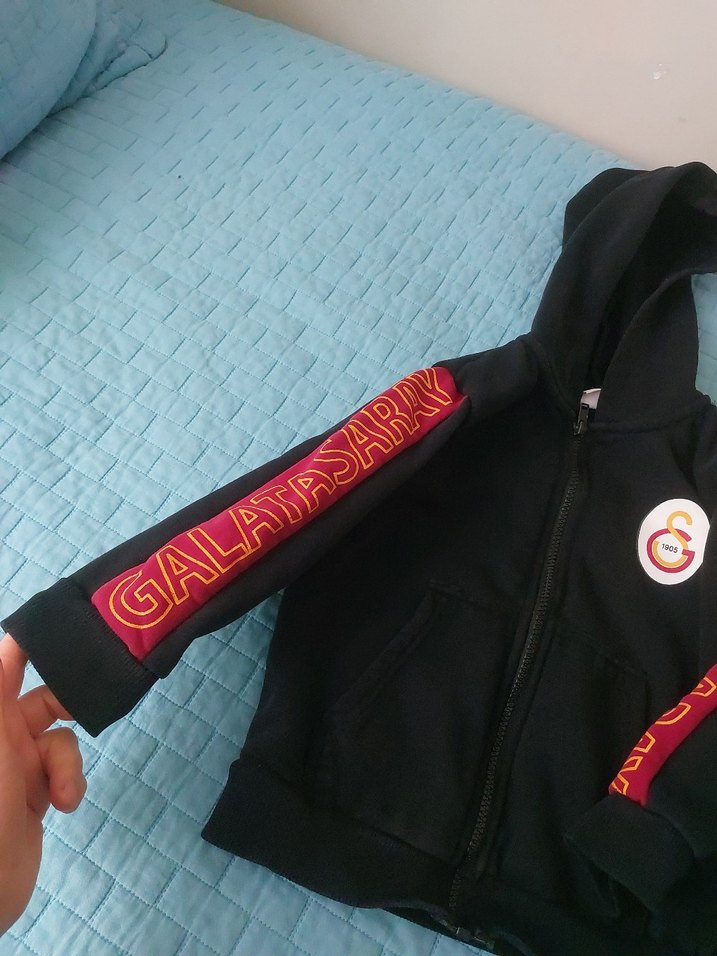 Erkek Çocuk Fermuarlı Kapüşonlu Sweatshirt - Görsel 2