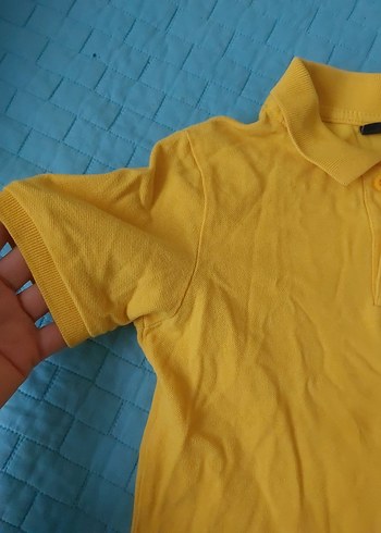 Sarı  Polo Tişört Kısa Kollu ikili olarak satışta - Görsel 2
