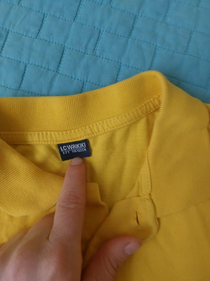 Sarı  Polo Tişört Kısa Kollu ikili olarak satışta - Görsel 3