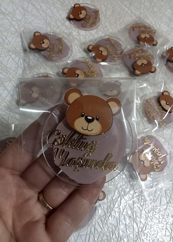 Ayıcık Figürlü 1 Yaş Hediyesi - Görsel 5