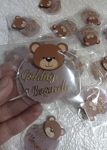 Ayıcık Figürlü 1 Yaş Hediyesi - Görsel 2