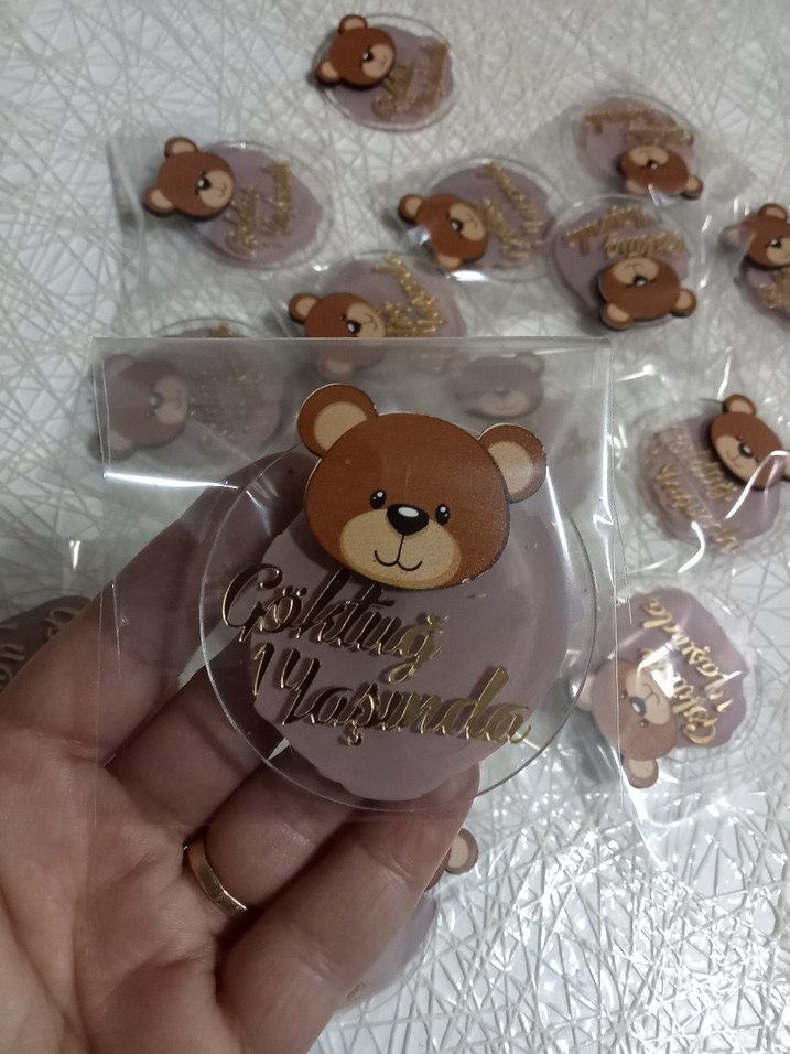 Ayıcık Figürlü 1 Yaş Hediyesi - Görsel 5