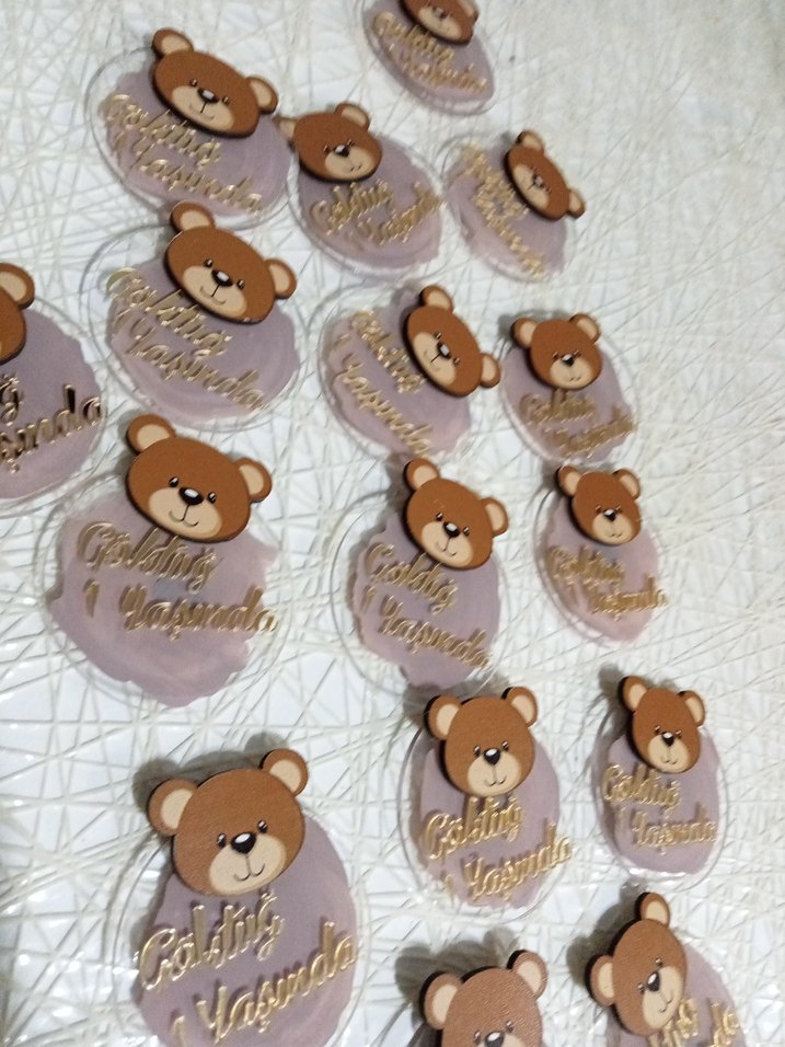 Ayıcık Figürlü 1 Yaş Hediyesi - Görsel 4