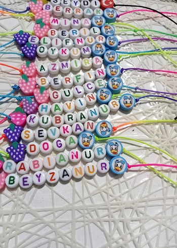 Renkli Boncuklu Çocuk Bileklikleri - Görsel 2