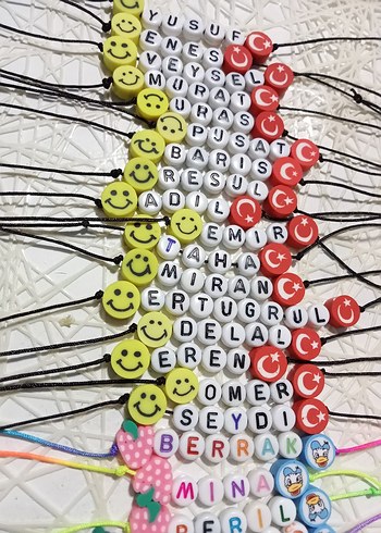 Renkli Boncuklu Çocuk Bileklikleri - Görsel 3