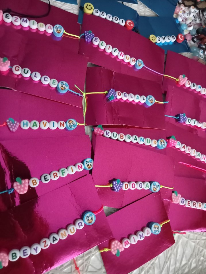 Renkli Boncuklu Çocuk Bileklikleri - Görsel 5