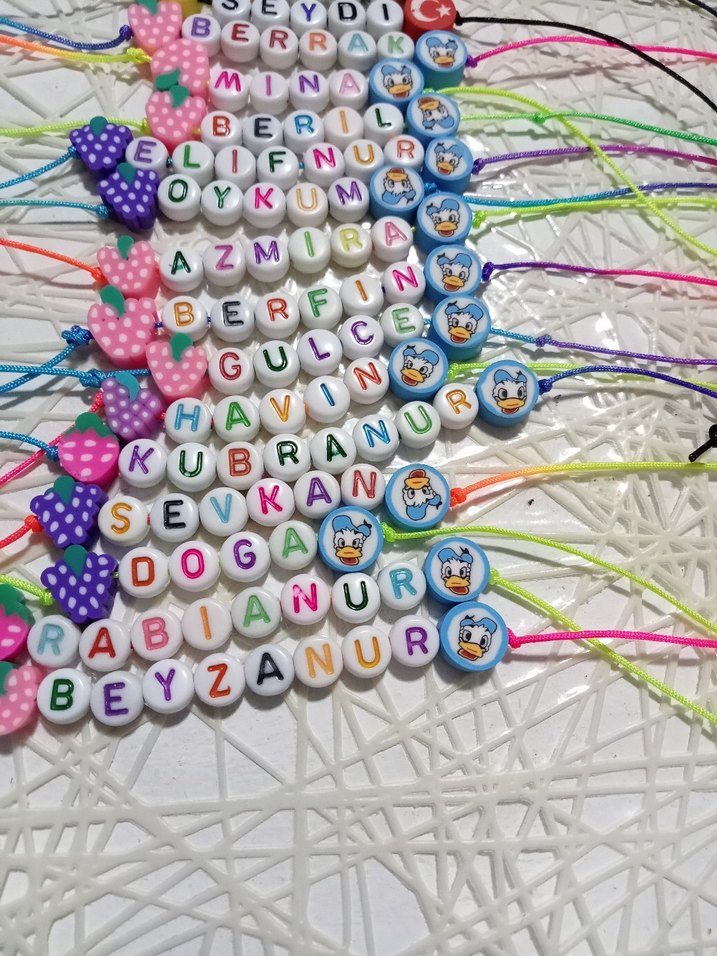 Renkli Boncuklu Çocuk Bileklikleri - Görsel 2