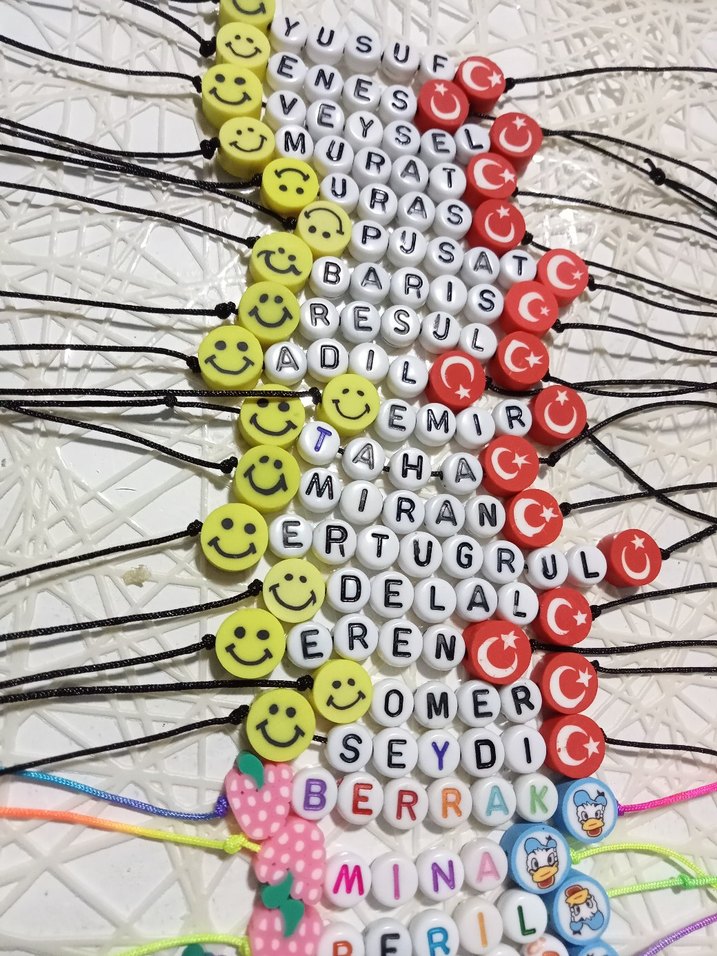 Renkli Boncuklu Çocuk Bileklikleri - Görsel 3