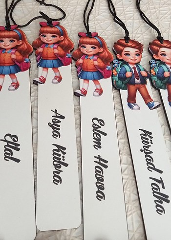 Çocuklar için kitap ayracı isimli - Görsel 5