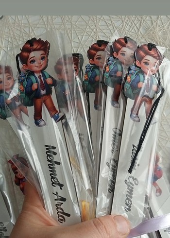 Çocuklar için kitap ayracı isimli - Görsel 3