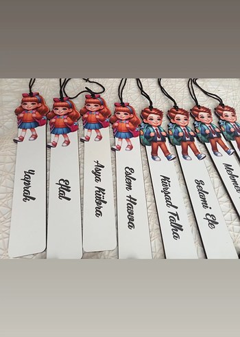 Çocuklar için kitap ayracı isimli - Görsel 6