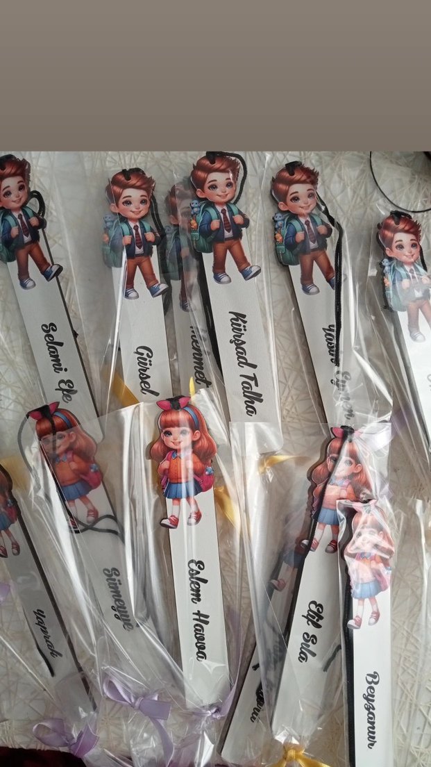 Çocuklar için kitap ayracı isimli - Görsel 2