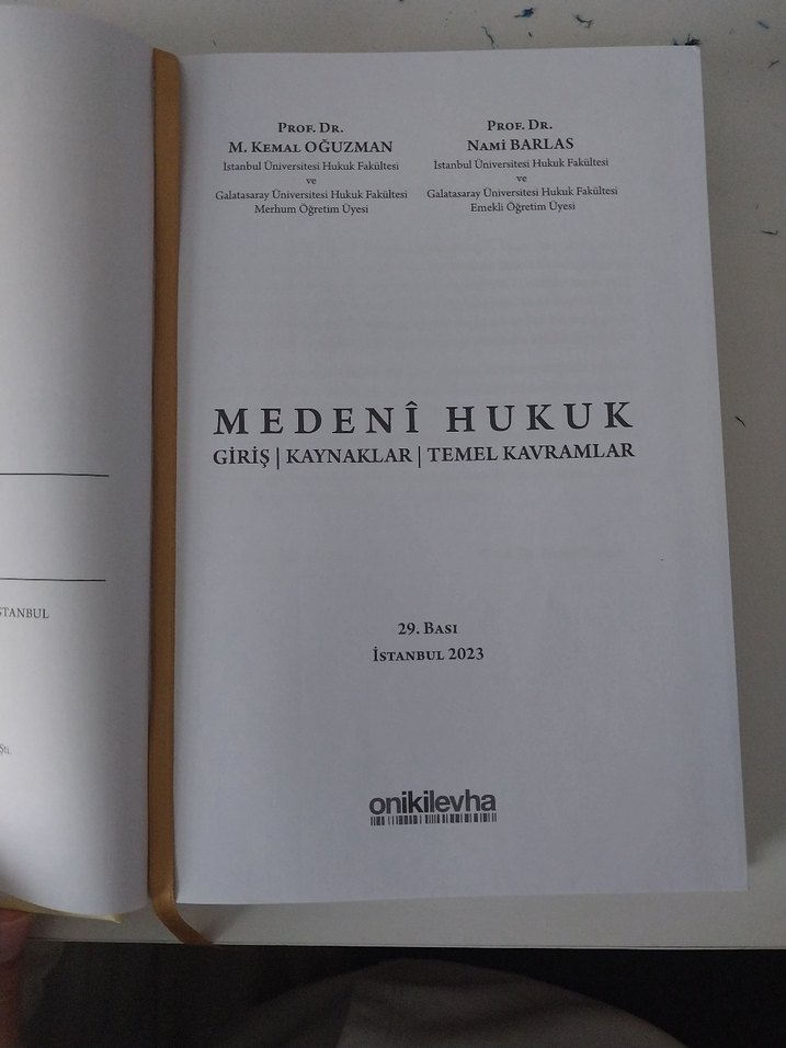 Medenî Hukuk - Giriş, Kaynaklar, Temel Kavramlar - Görsel 2