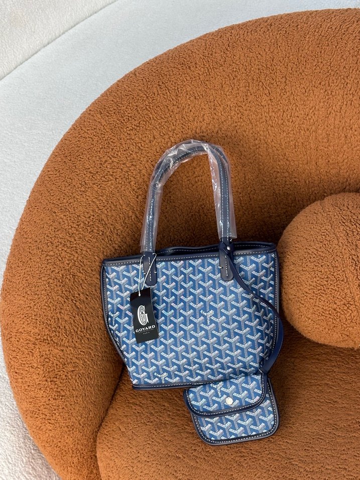 Mavi Baskılı Kadın Omuz Çantası - Görsel 4