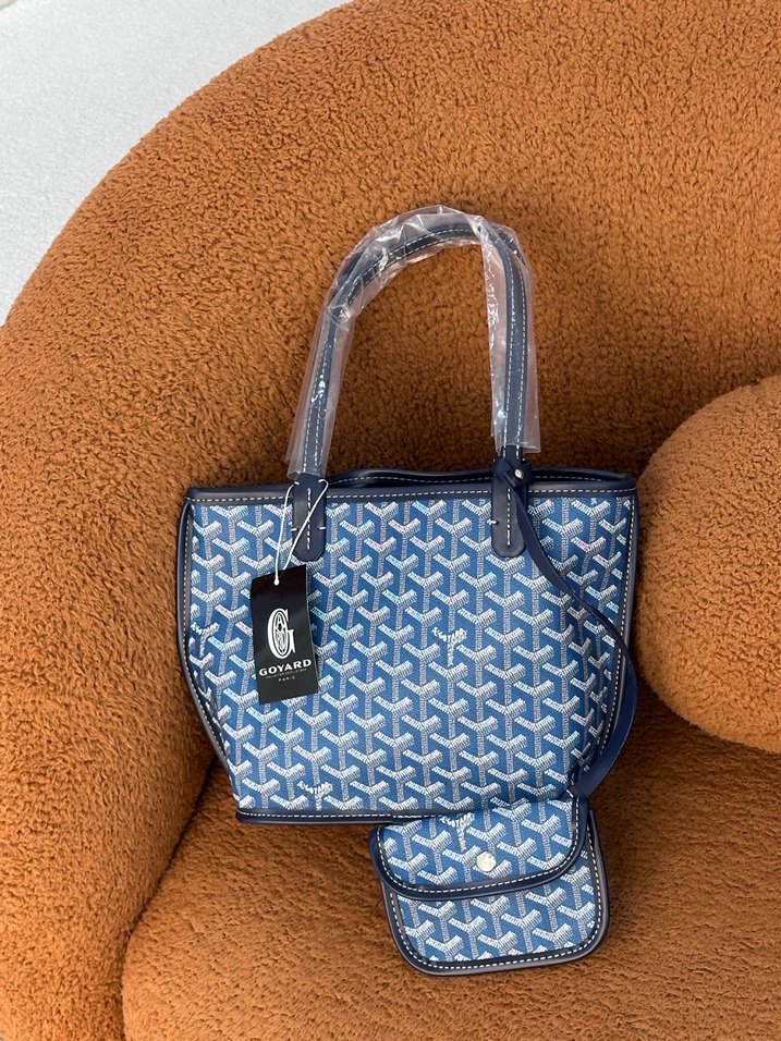 Mavi Baskılı Kadın Omuz Çantası - Görsel 3