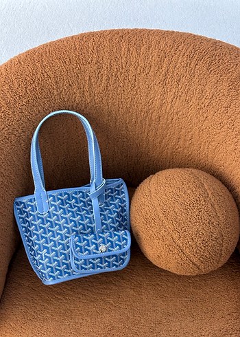 Mavi Desenli Kadın Çanta - Görsel 4