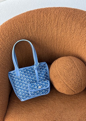 Mavi Desenli Kadın Çanta - Görsel 2