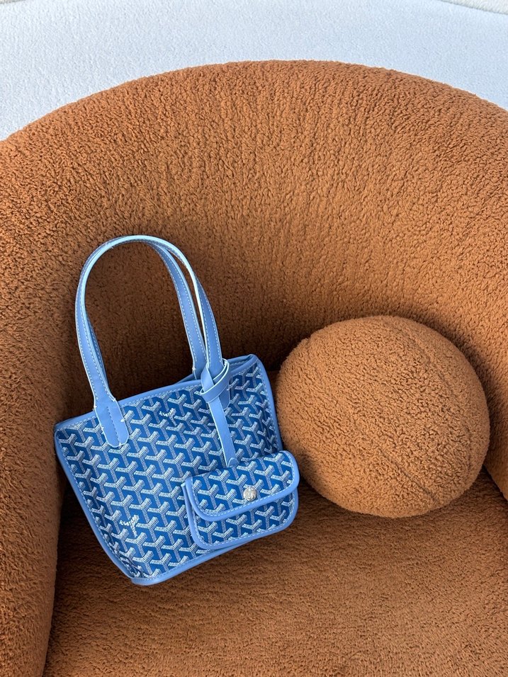 Mavi Desenli Kadın Çanta - Görsel 3